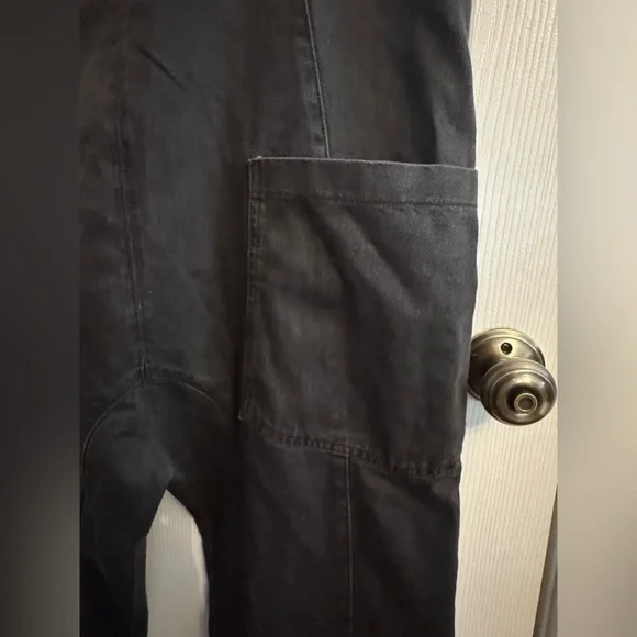 Free People We The Free High Roller Jumpsuit Mineral Wash Black NWOT Size M - Picture 11 of 16